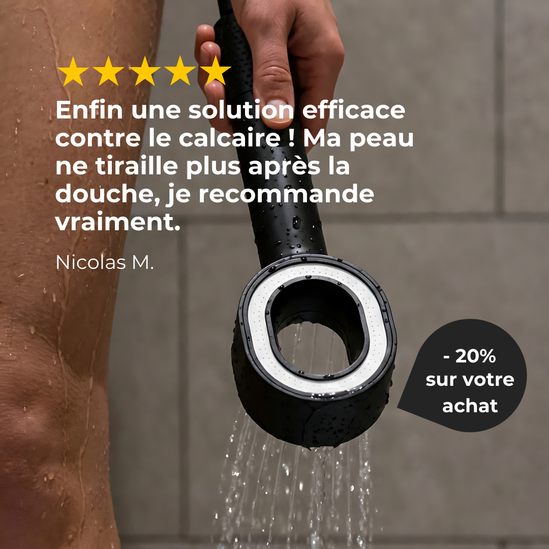 Pomme de douche filtrante – Offrez à votre peau et cheveux une protection quotidienne